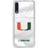University of Miami White Jersey Galaxy A50 Clear Case